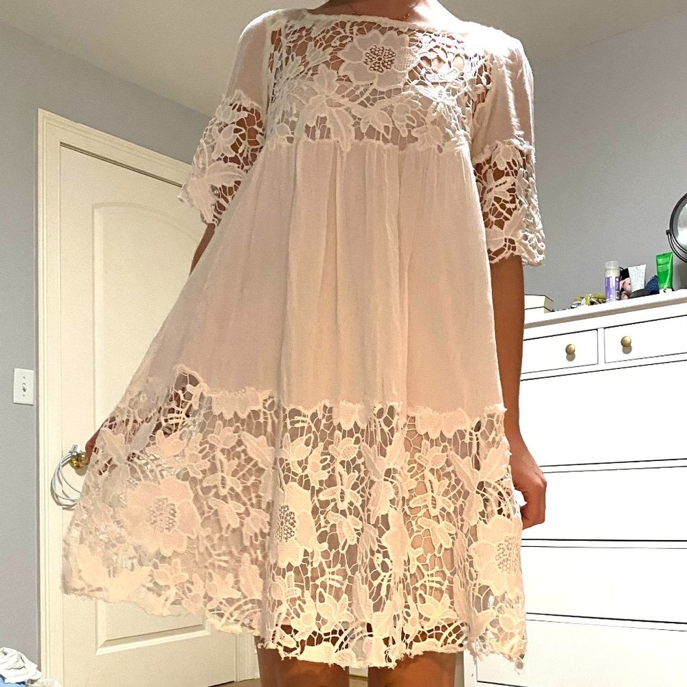 Anthropologie Holding Horses Lace Dress Small